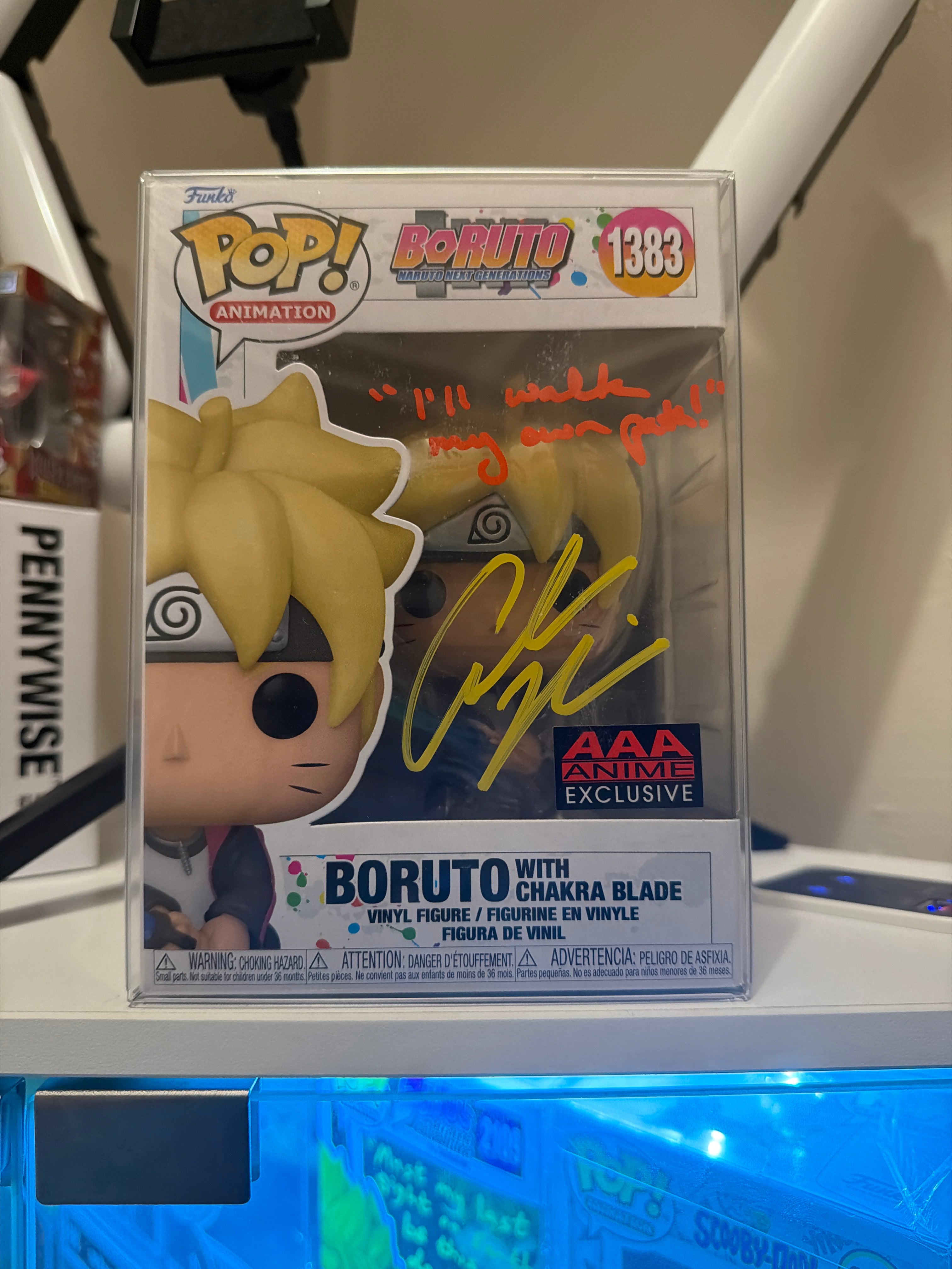 Boruto ( with chakra blade)#1383,autographed-Colleen Clinkenbeard